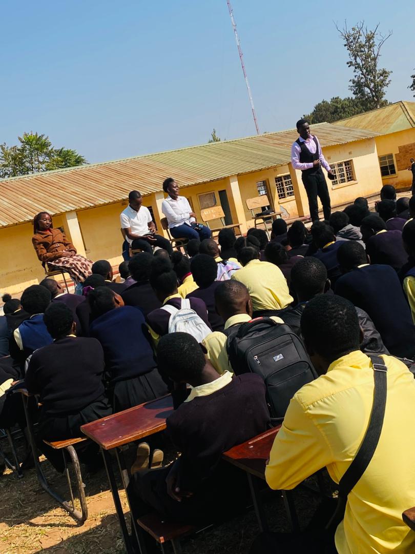 Forge Ambassador speaking at a school assembly