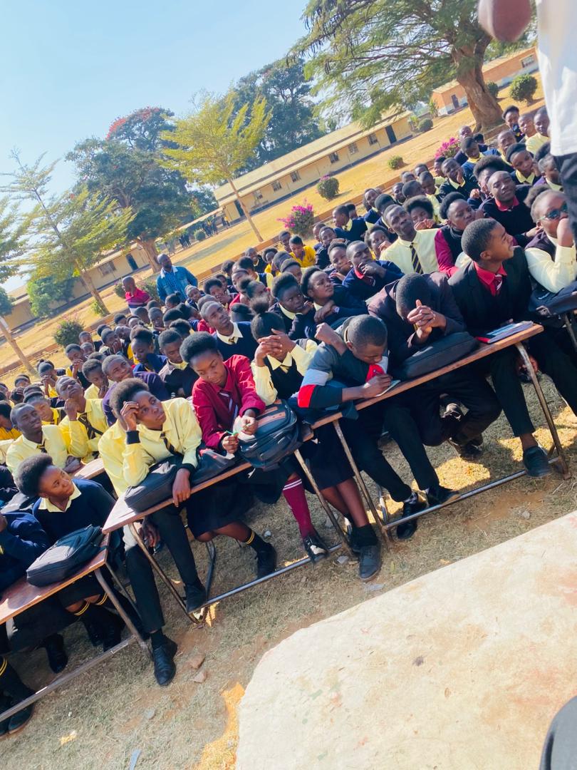 Students seated during a school session at Ituna Secondary School