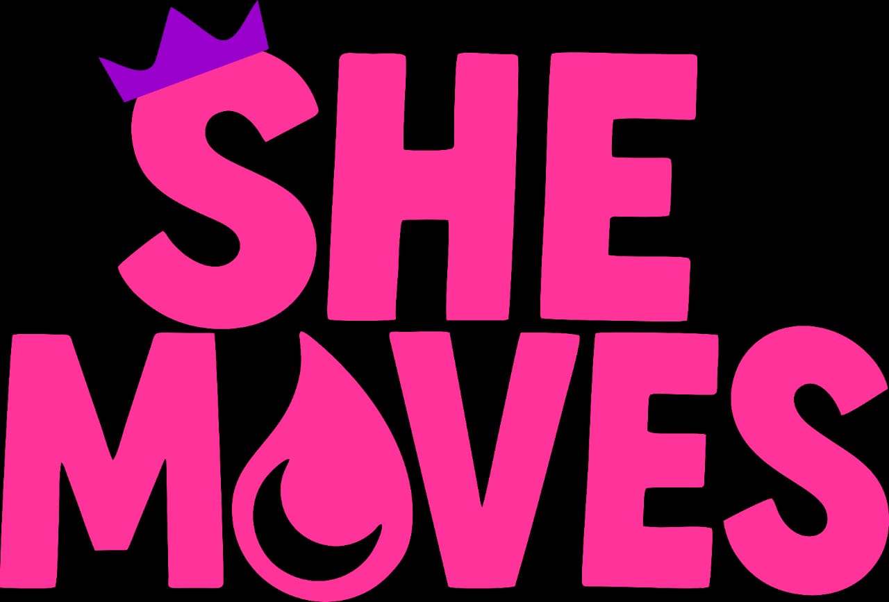 SHE MOVES logo