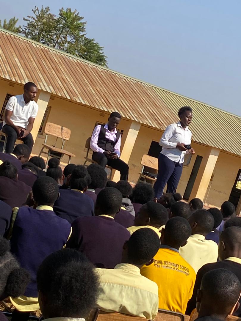 Forge Ambassador addressing students at Ituna Secondary School